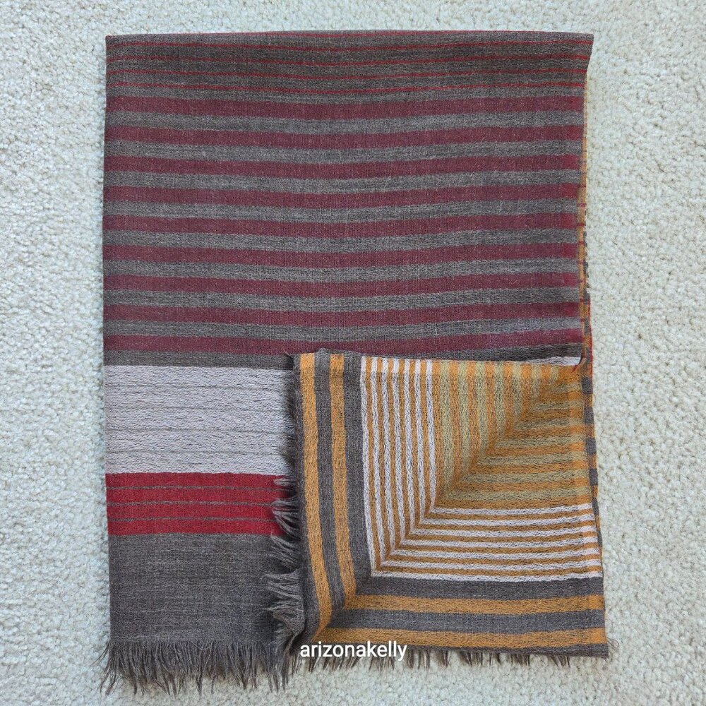 Opal Merino Striped Scarf Australia Fair-Trade Sustainable - Picture 15 of 16